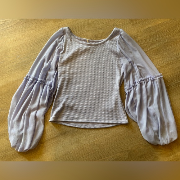 Anthropologie Textured Lavender Top new - Picture 6 of 6